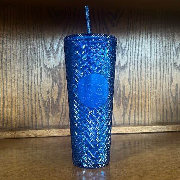 Blue Jeweled Venti Starbucks Tumbler - Picture 1 of 3